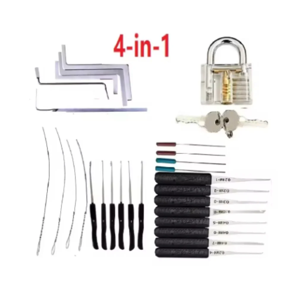 Juego de ganzúas de acero inoxidable, herramientas de cerrajería con ganchos extractores de llaves rotas, herramientas manuales DIY para extracción de llaves y reparación de cerraduras