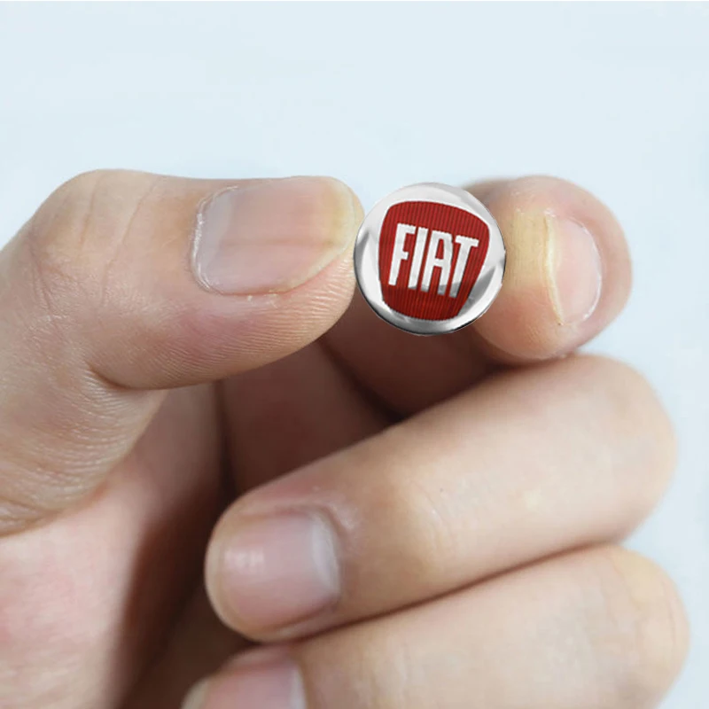 5/10 قطعة سيارة الألومنيوم مفتاح بعيد شعار ملصقات لشركة فيات أبارث 500 تيو بونتو دوكاتو ستيلو باليو برافو بوندو #3