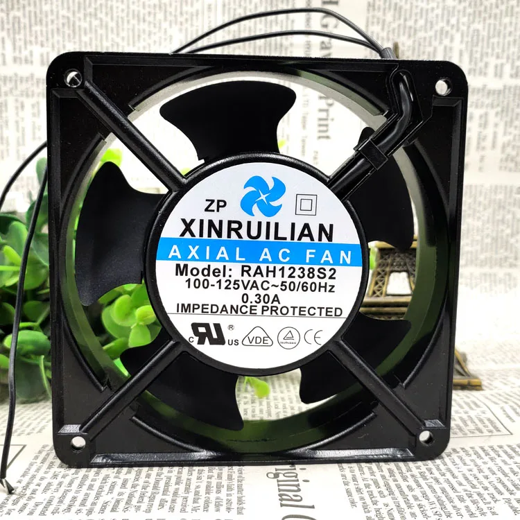 Imagem -02 - Centímetros 12038 Ventilador de Fluxo Axial Ventilador Gabinete do Equipamento Rah1238s2 100125v 0.30a 12