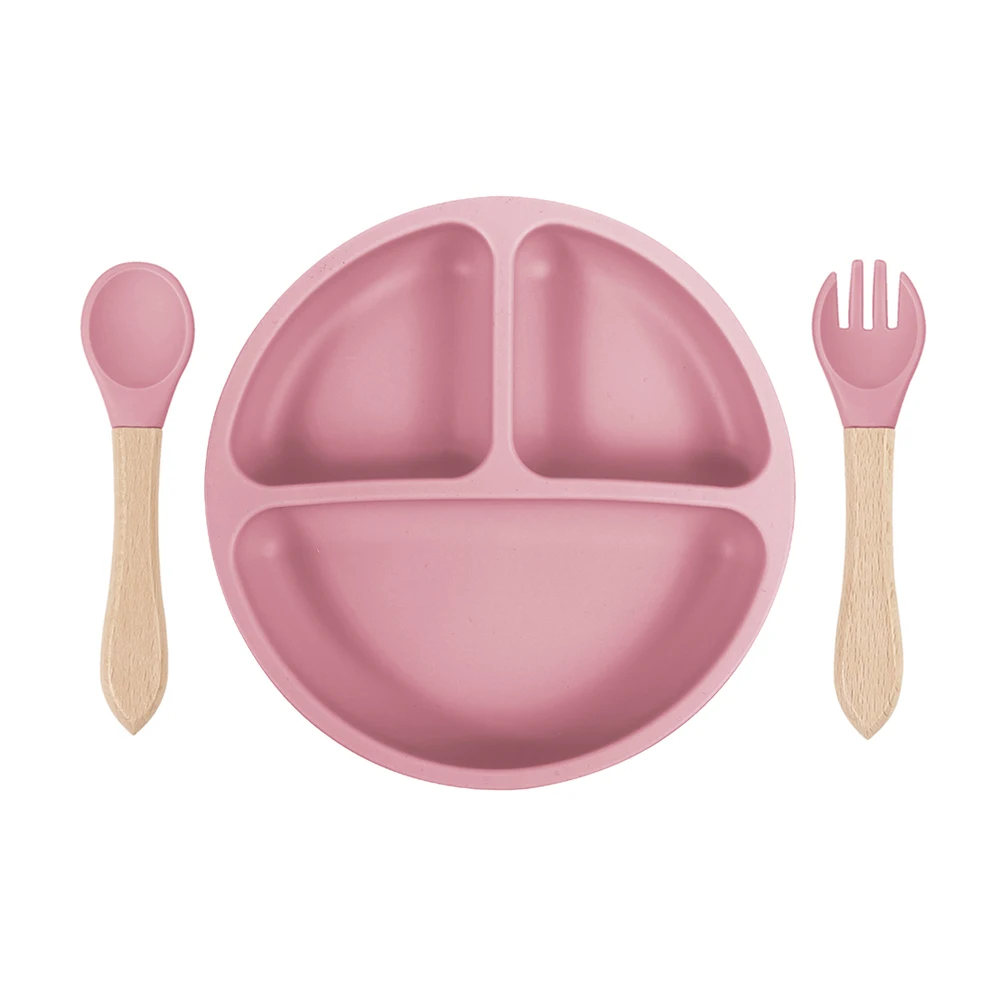 conjunto-de-utensilios-de-silicone-para-criancas-com-3-pecas-prato-de-silicone-colher-e-garfo-com-cabo-de-madeira-utensilios-de-treinamento-para-alimentacao