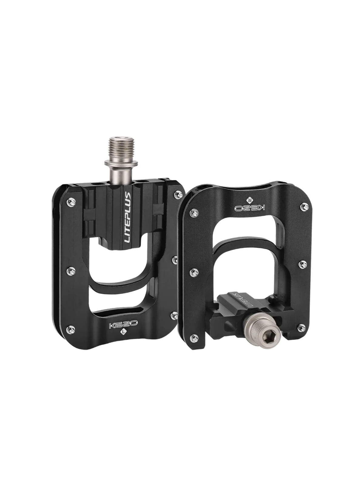 AliExpress MEROCA Liteplus K620 Three Bearing Folding Pedal Aluminum Alloy Double-sided Anti-slip Pedals For Brompton Bicycle Pedals Accessories