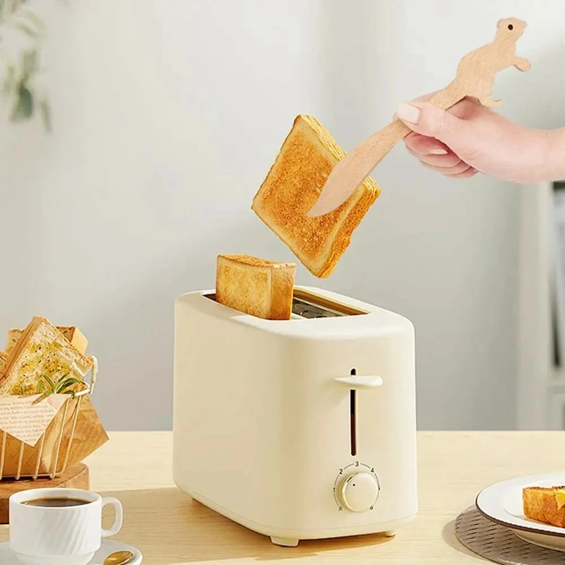 Legno legno cibo Toast pinze per insalata tostapane per cucina pancetta zucchero ghiaccio tè Tong pinze per tè pinze