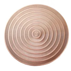 Simple And Romantic Environmental Rings PVC Injection Molded Washable Table Mat For Home Use 1Pcs