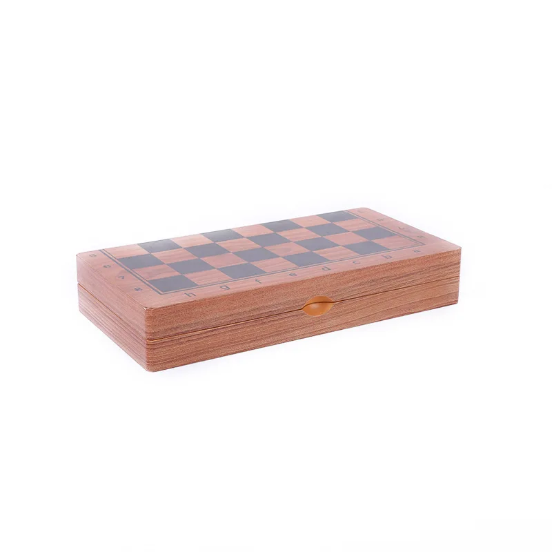 Puzzle Competitive Table Game, Magnetic Wood Chess Foldable
