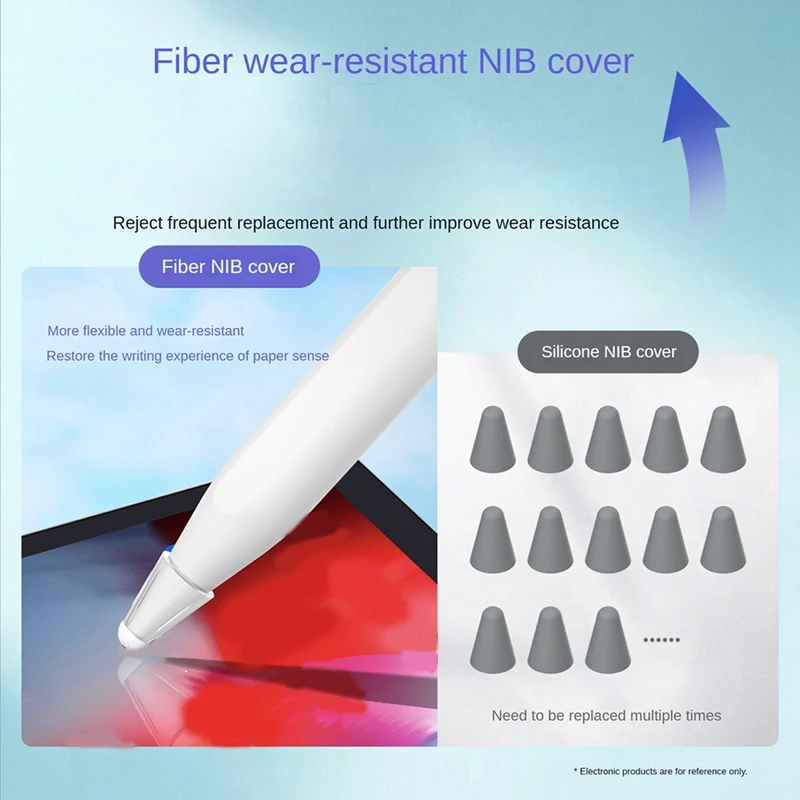 ปากกาสไตลัสสำหรับ Apple Pencil 1/2Nd Huawei 10ชิ้นหัวปากกาเปลี่ยนซิลิโคนหน้าจอสัมผัส