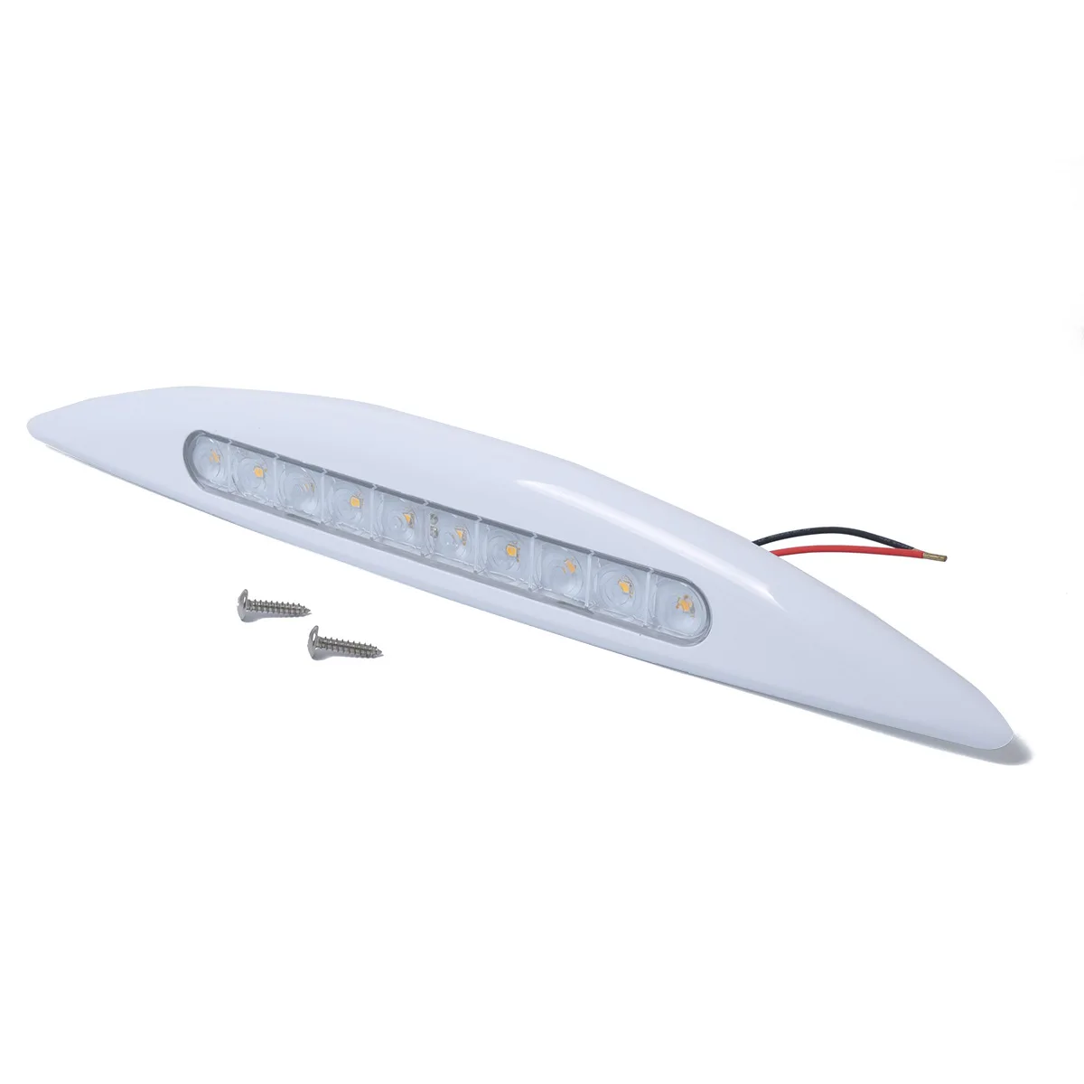 สำหรับไฟภายนอกรถบ้านและเรือยอชท์ ไฟบังแดด ไฟระเบียง ไฟ LED 12V สีดำและสีขาว 8W