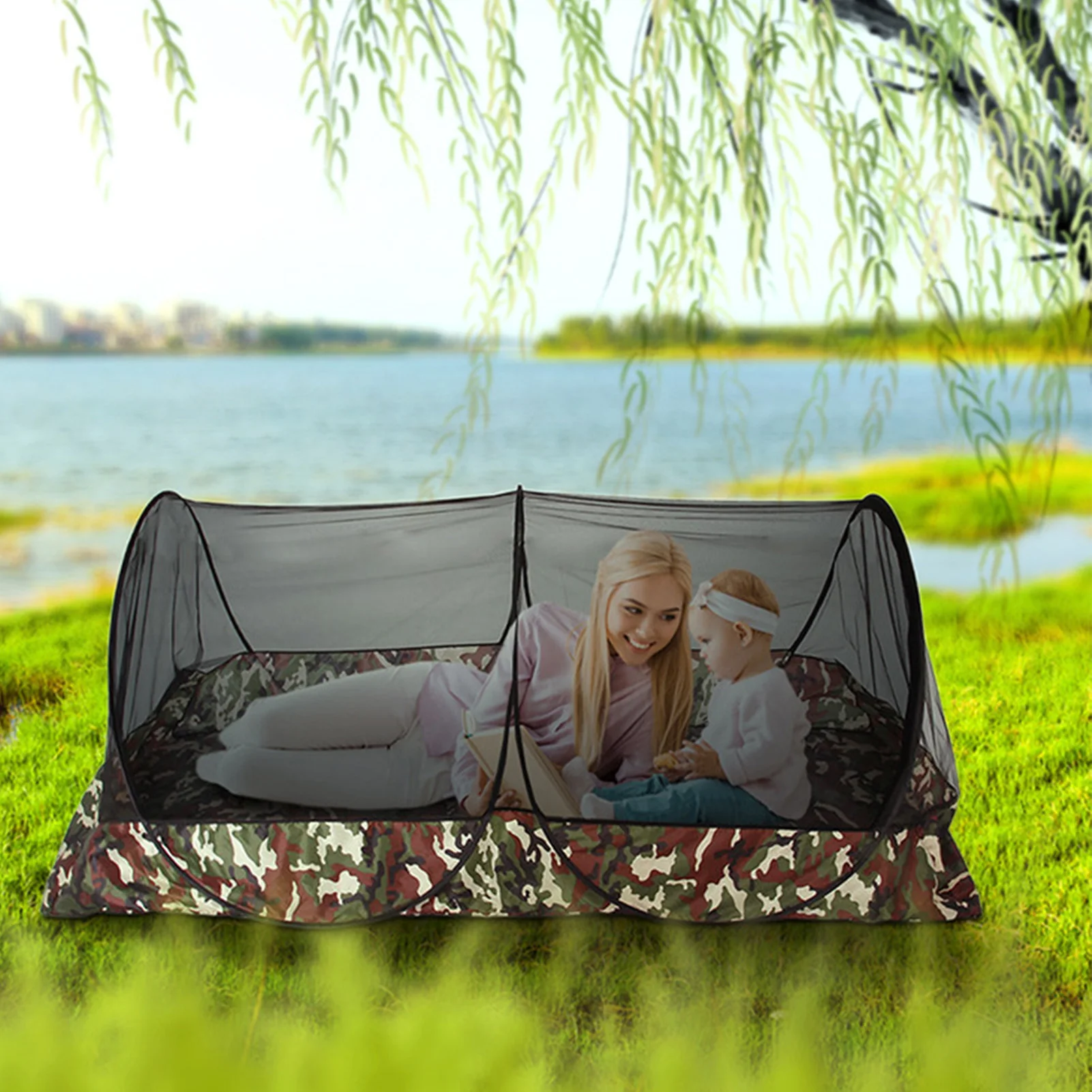 Portable Anti Mosquito Bed Canopy Convenient to Carry Fly Insects Preventing Net Suitable for Travel Adventure