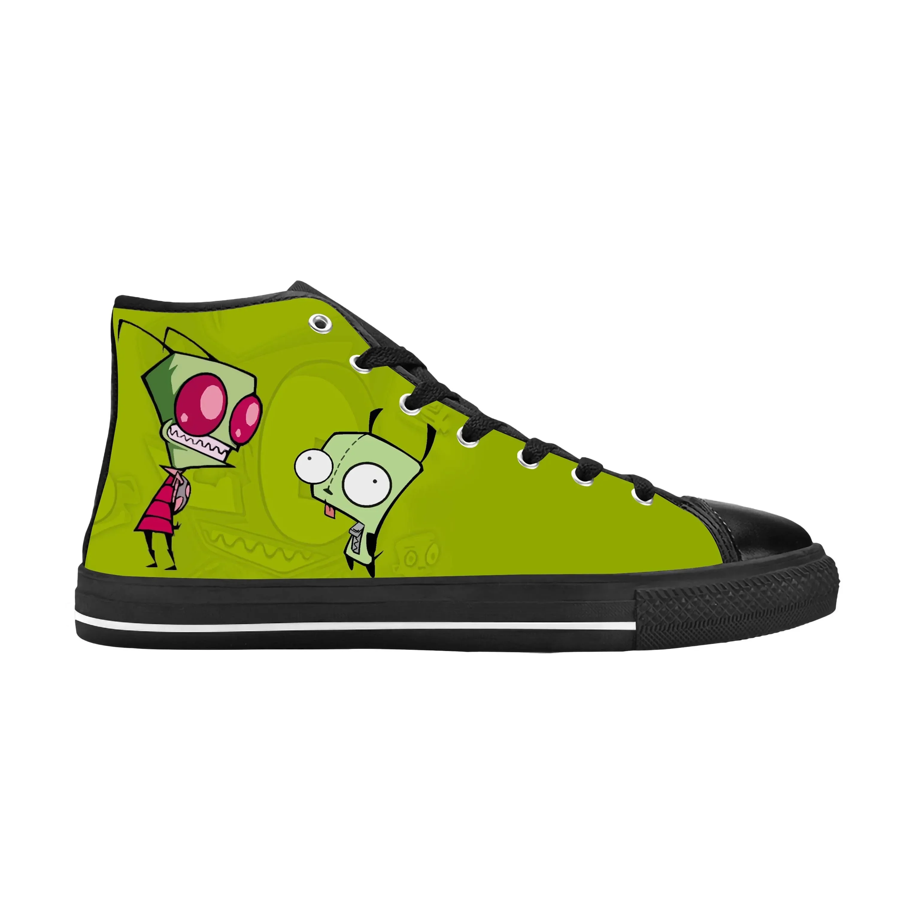 Zim Gir Anime Cartoon Manga Comic Invader Alien Casual Cloth Shoes High Top Comfortable Breathable 3D Print Men Women Sneakers