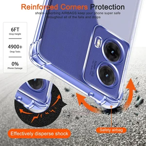 Casing Lembut Silcone Tahan Guncangan Untuk Motorola G85 G84 G53 G54 G53 G52 G42 G24 G22 G72 G32 G33 G30 G14 G15 G8 G9 G7 Plus Daya Jernih 8 kasus penjualan terbaik motorola g9 - №