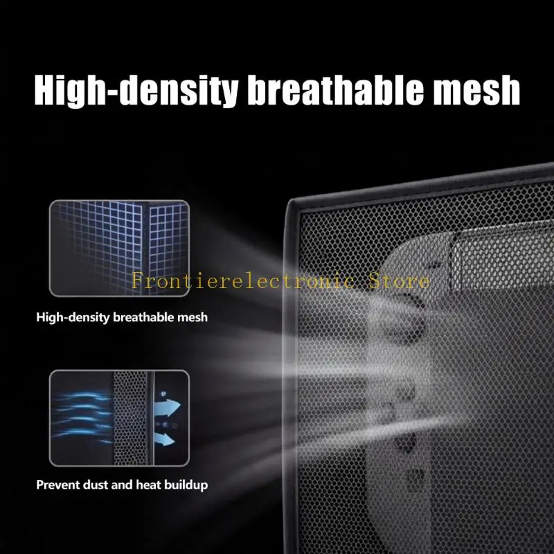 G8DB Black Gaming Dock Cover with Rear Wire Opening and Reinforced Textile Trim