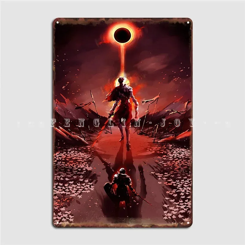 Dark Souls Metal Sign Cinema Living Room Retro Club Bar Painting Décor Tin sign Poster