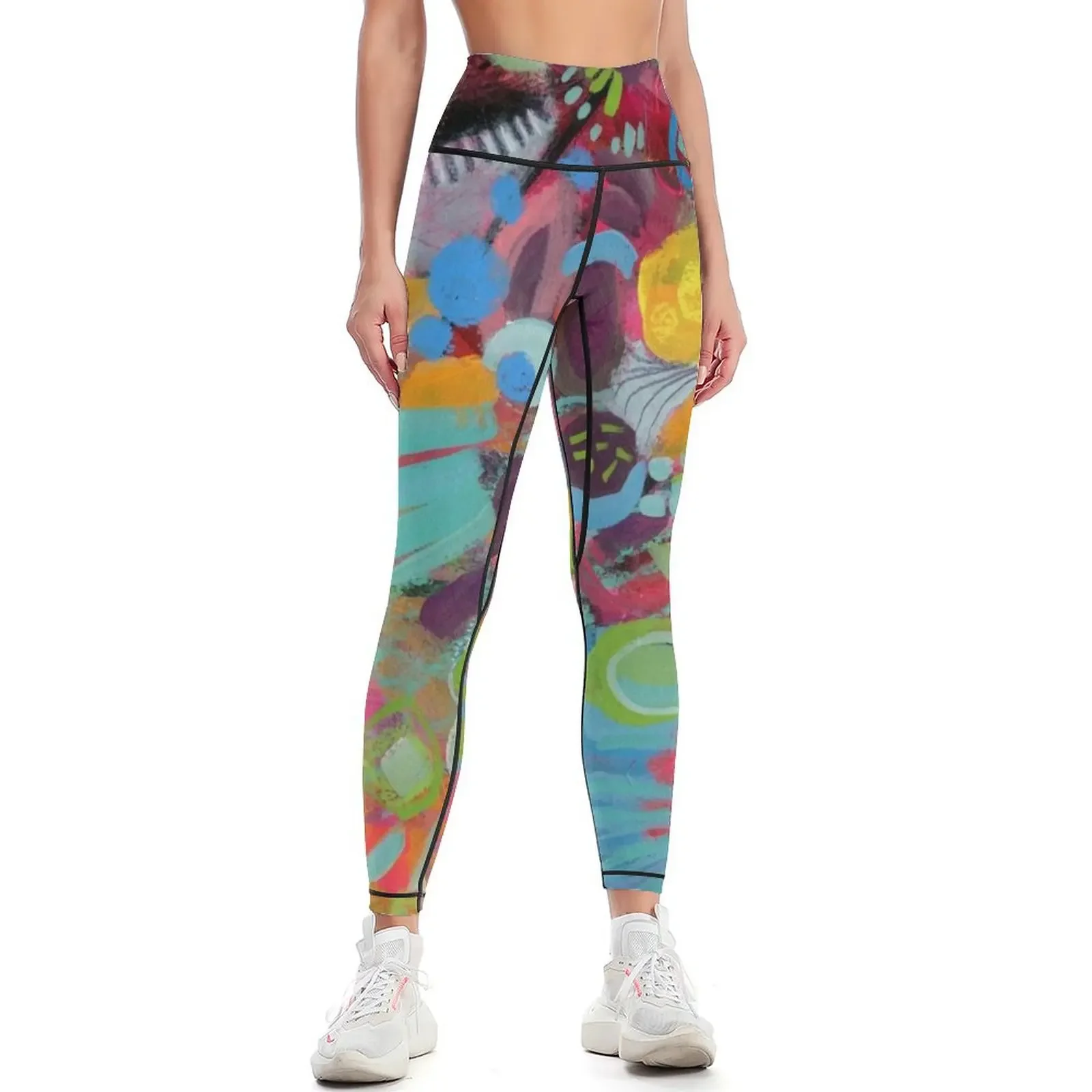 

Burst of Joy Leggings Fitness woman joggers for workout shorts gym womans Womens Leggings