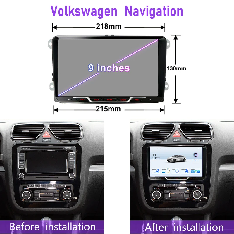 9 "4GB + 64GB لشركة فولكس فاجن شيروكو 2008-2015 راديو السيارة 2DIN جوجل خريطة رئيس وحدة نظام تحديد المواقع أندرويد السيارات ستيريو عجلة القيادة التحكم