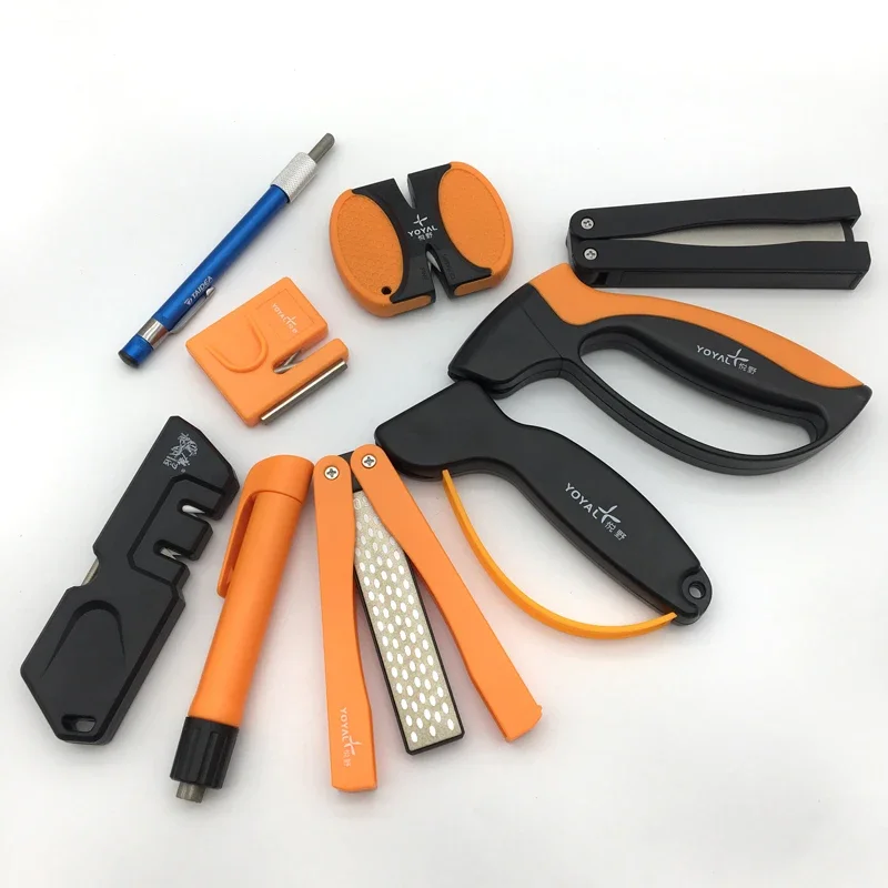

TAIDEA Outdoor sharpener compilations fishing Tools Diamond sharpening rod ceramic Tungsten steel Sharpening system