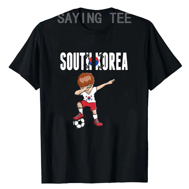 South Korea Vintage Soccer Ball Football Jersey T-Shirt Dabbing Unicorn Boys Football Game Day Tee Graphic Apparel Novelty Gift - view 2