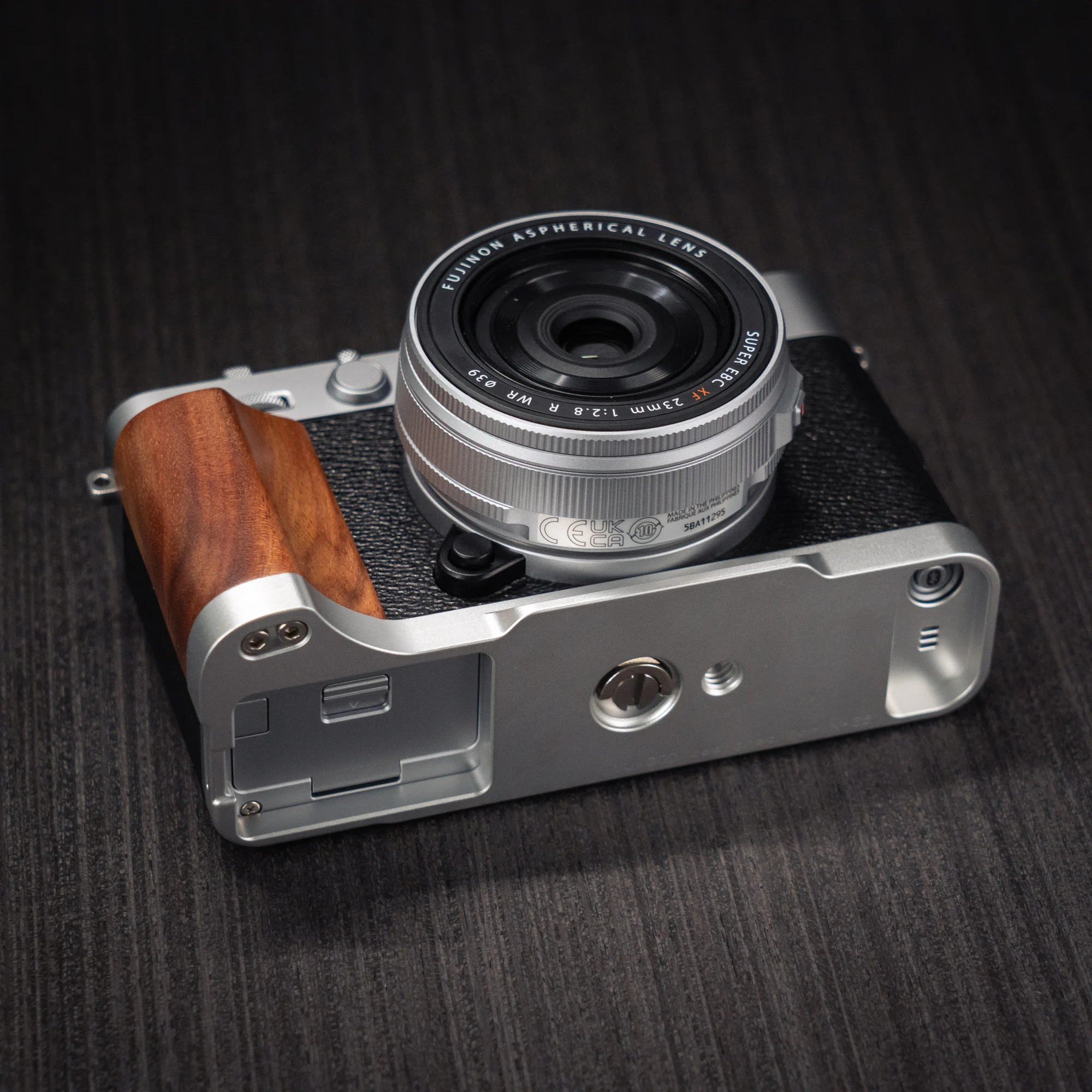 Handgefertigter Kamera-Handgriff aus Holz, L-Platte, Schnellverschluss-Halter für Fujifilm XE5 Fuji X-E5 – Detail 25
