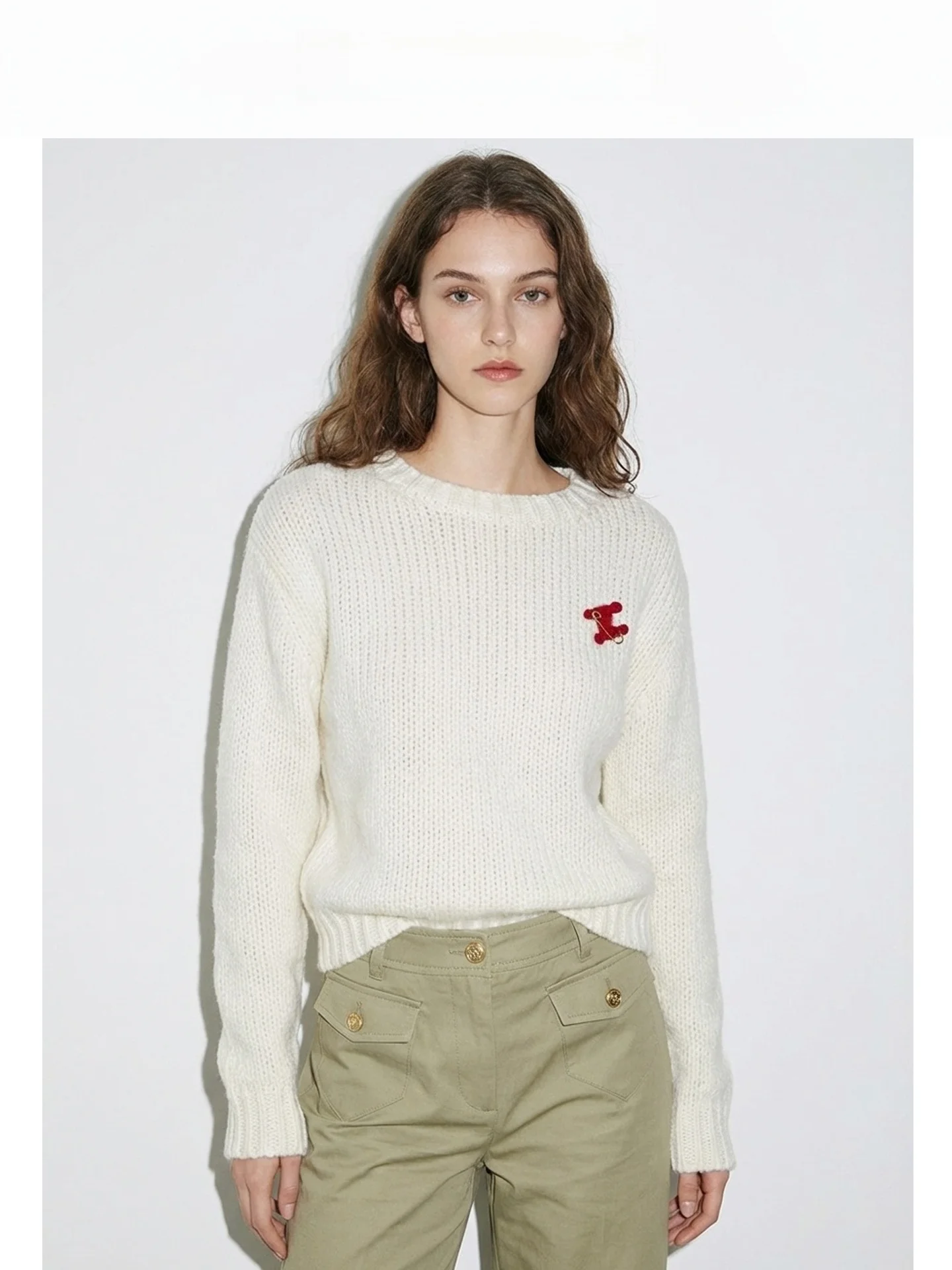 

Вязаный шерстяной свитер Thiened для женщин, повседневный, осенне-зимний, мягкий, удлиненный, стандартной длины, вязаное пальто