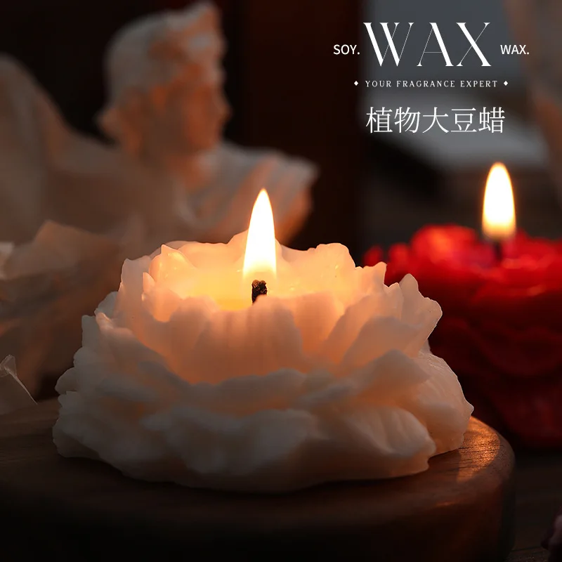 Candele profumate di camelia semplice senso avanzato yoga meditazione regalo di compleanno decorazione della casa ornamento