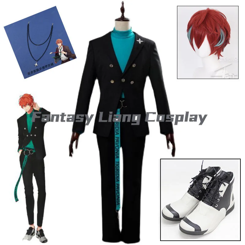 

Anime Hypnosis Mic / DRB Kannonzaka Doppo Cosplay Costume Wig Shoes Full Set For Men Women Halloween Carnival Party Dress Up