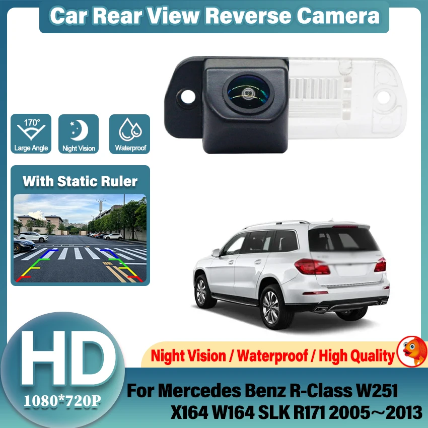 Night Vision HD Car Rear View Camera For Mercedes Benz R-Class W251 X164 W164 SLK R171 2005~2012 2013 Vehicle Backup Camera