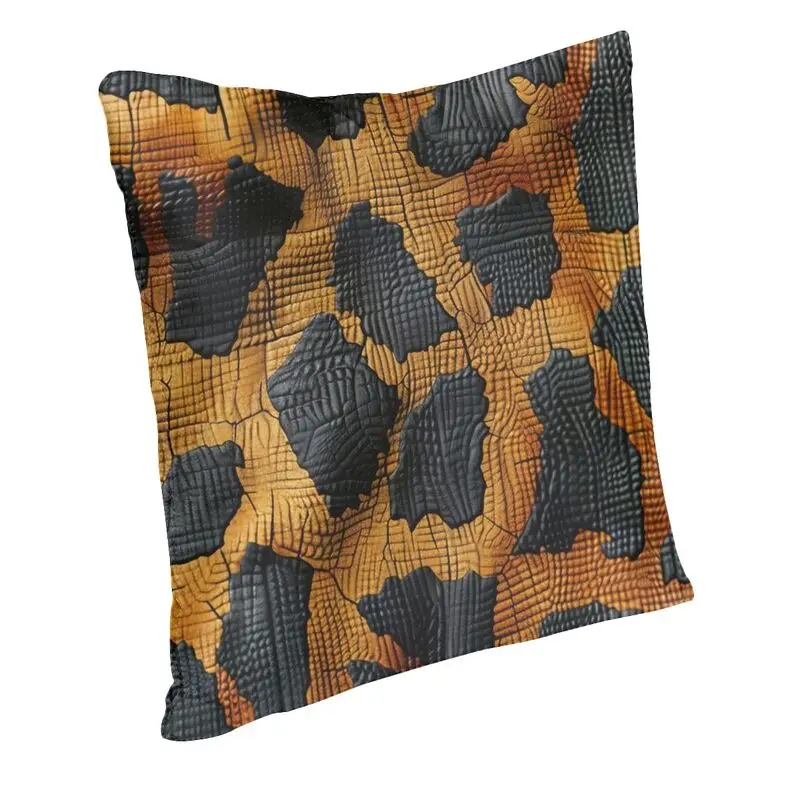 Textured Leopard Or Jaguar Skin Pattern With Cracks Cushion Cover Floor Pillow Case for Living Room Pillowcase Home Decoration