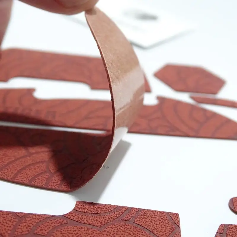 Mouse Grip Tape Set with Formed Button and Side Sections for SUPERLIGHT 2, Adhesive Backing, and Thin Design That Stays Close to