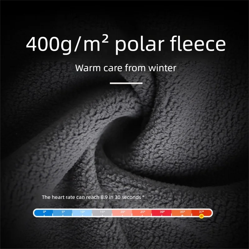 Winter Motorcycle Riding Windproof Chest Protector Detachable Warm Waterproof Cold-Proof Outdoor Skiing Head Cover Neck Gaiter