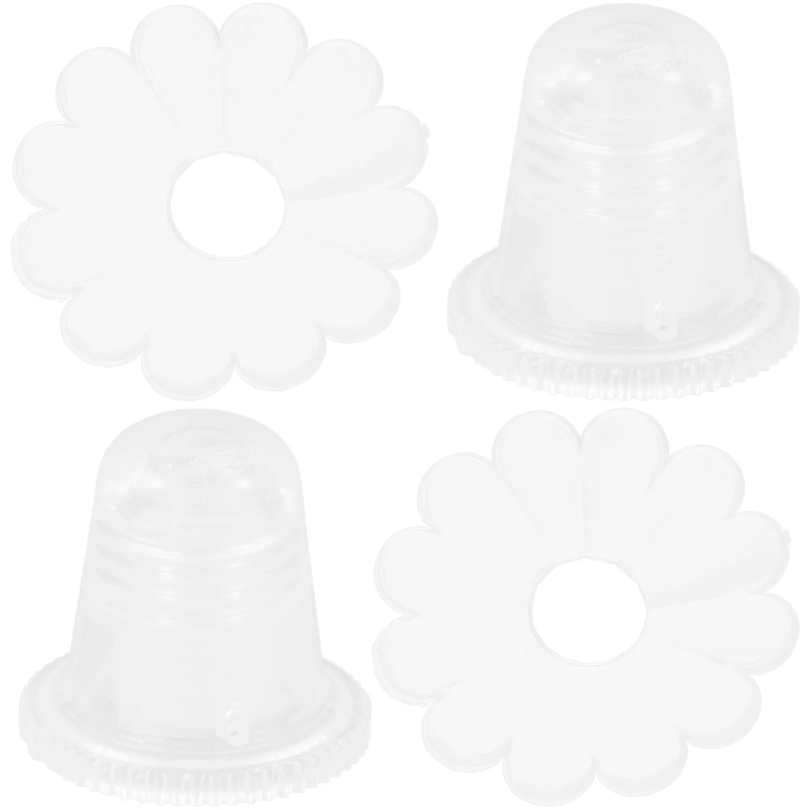 

2Sets Umbrella Tops Cover Safe Plastic Replacement Caps Sun Umbrella Protection Accessories Anti-Scratch Repair Parts