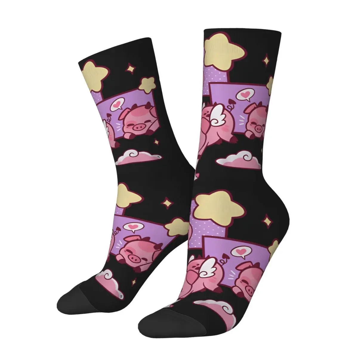 Fat Nugget Valentine Socks Hiking 3D Print Boy Girls Mid-calf Sock