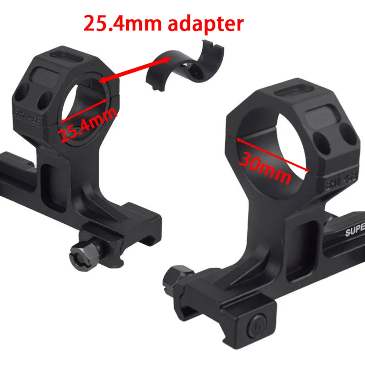 GEISSELE-Anéis Tactical Rifle Scope Mount, Visão Óptica, Riflescope, Cantilever, 20mm, 25.4mm, 30mm, Suporte AR15, Trilho Picatinny