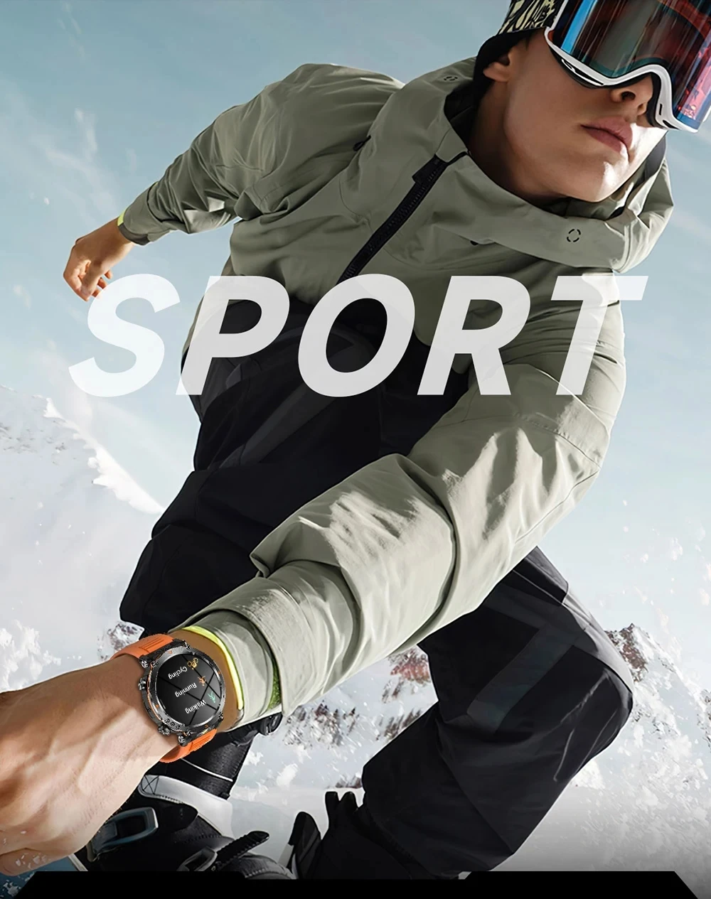 MEVADEN 1,7" großer Bildschirm Outdoor-Sportkompass Smart Watch Bluetooth Anruf Taschenlampe 600mAh Gesundheitsmonitor Smartwatch MD57 – Detail 11