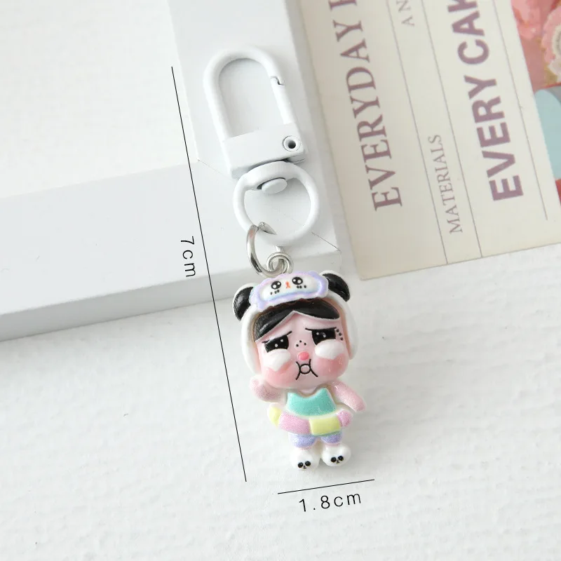 Cute Doll Keychains Accessories Anime Cartoon Keyring Ornament Car Pendant Gifts