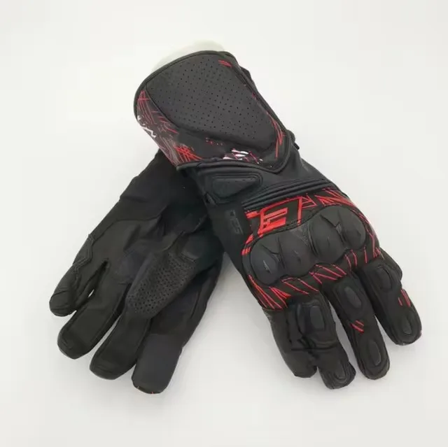 New SP-8 V3 LEATHER GLOVES motorcycle anti-fall summer long gloves touch screen