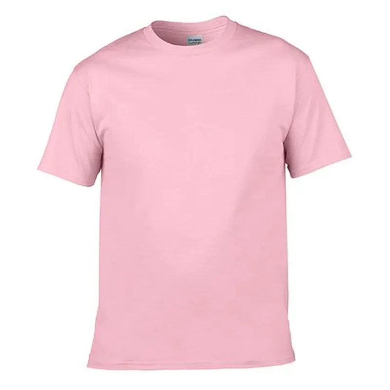 DIY Custom Your Logo High Qualtity T-shirt for O-neck Short Sleeve Cotton Solid Color Leisure White Black Brand Personalized