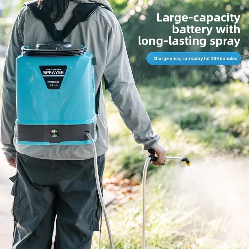 Automatic High-Pressure Electric Water Sprayer 10L Disinfection Pesticide Flower Watering Home Gardening Made Plastic