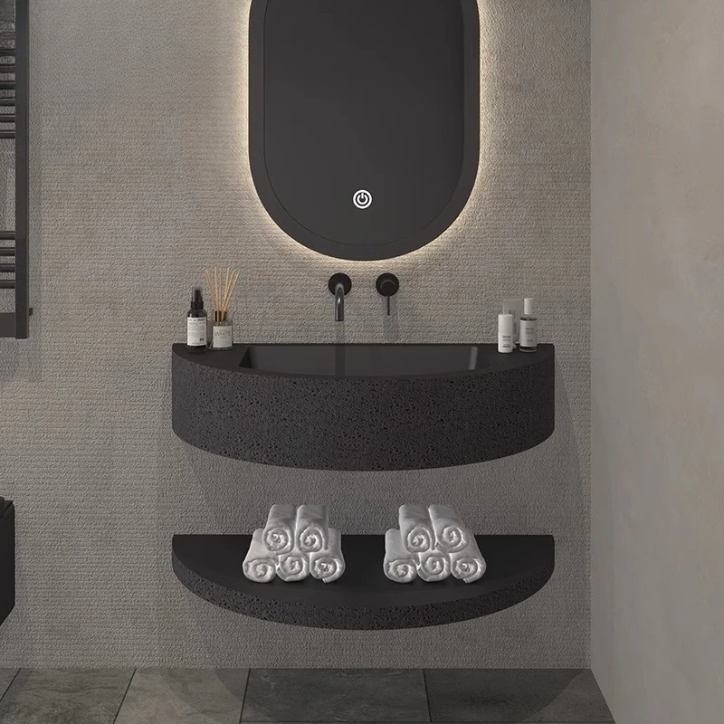 Bathroom cabinet integrated wall-mounted toilet wash basin designer artistic personalized washstand