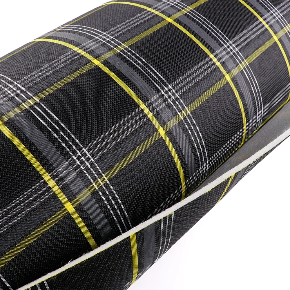 Black Plaid Interior Seat Cover Cloth Upholstery Fabric for MK7 VW Golf GTI MK1-K2 T1 T2 T3.etc