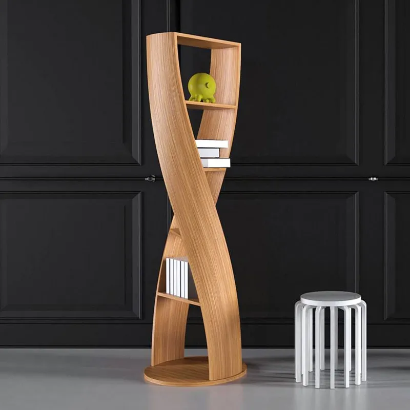 Normal Standing Bookcases Garden Wooden Story European Bookcases Minimalist Magazine Racks Prateleira Lounge Suite Furniture