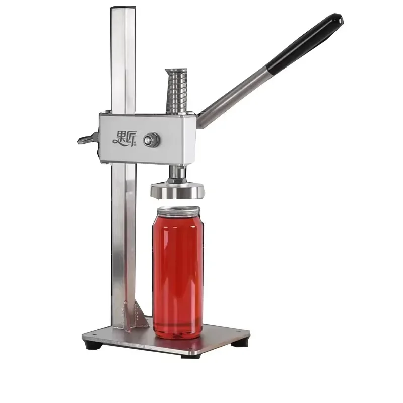 【Best-selling】Hot Selling Milk  Shop Beverage Sealing Machine High Quality Portable Outdoor Manual Rotary Can Seamer Machine