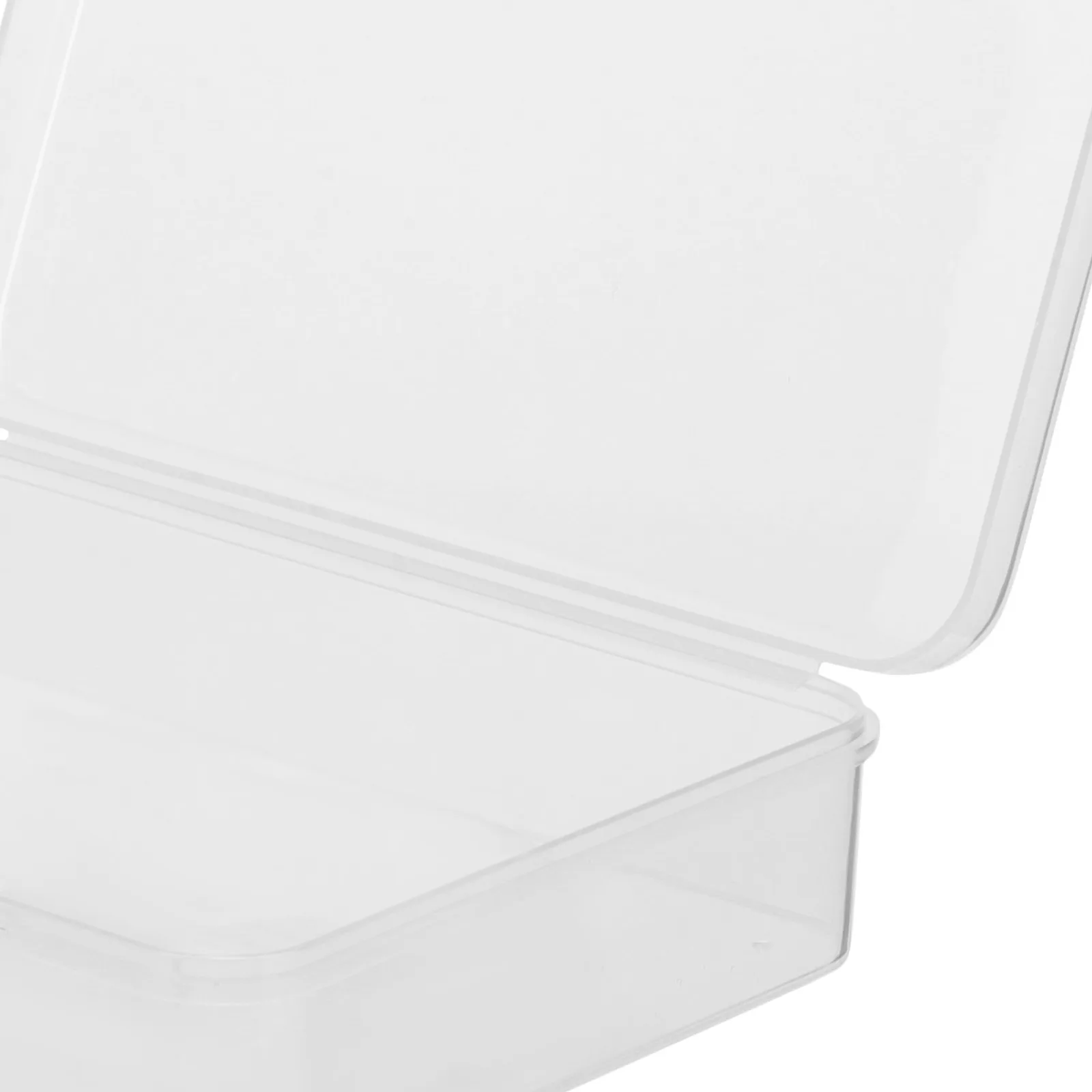 

6pcs Clear Storage Boxes Jewelry Organizer Beads Holder Ear Backs Cases Transparent Plastic Containers Small Portable Box For