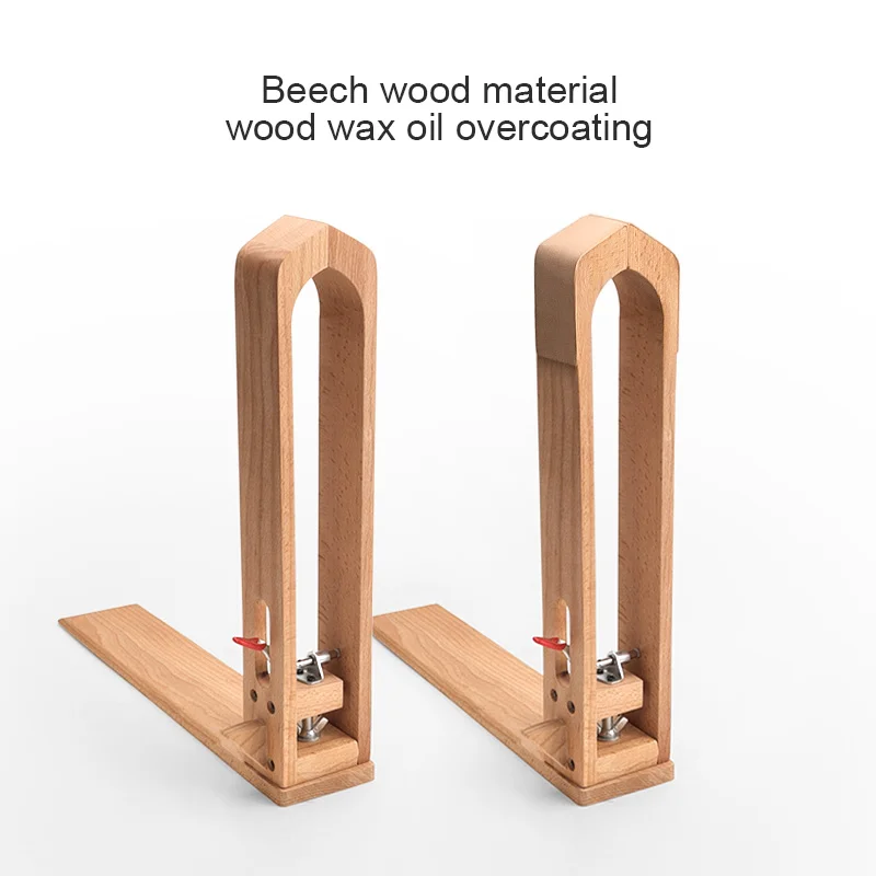 WUTA Leather Stitching Pony Hand Stitching Horse Table Desktop DIY Sewing Clamp Craft Working Tools Beech Wood w/2 Pcs Leather
