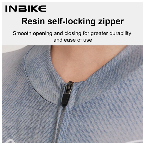 Imagen 2 del producto INBIKE-Camiseta de ciclismo para mujer, ropa de ciclismo transpirable de manga larga, camisetas de secado rápido para bicicleta de carretera con bolsillos, primavera y verano