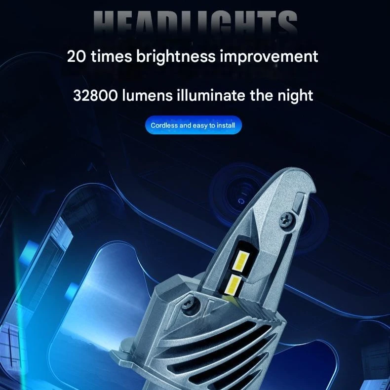 90 واط مقاتلة طائرة نمط H4 LED سيارة العلوي 32800LM 12 فولت Canbus خالية من الأخطاء مقاوم للماء التوصيل والتشغيل – اختراق اكسسوارات السيارات