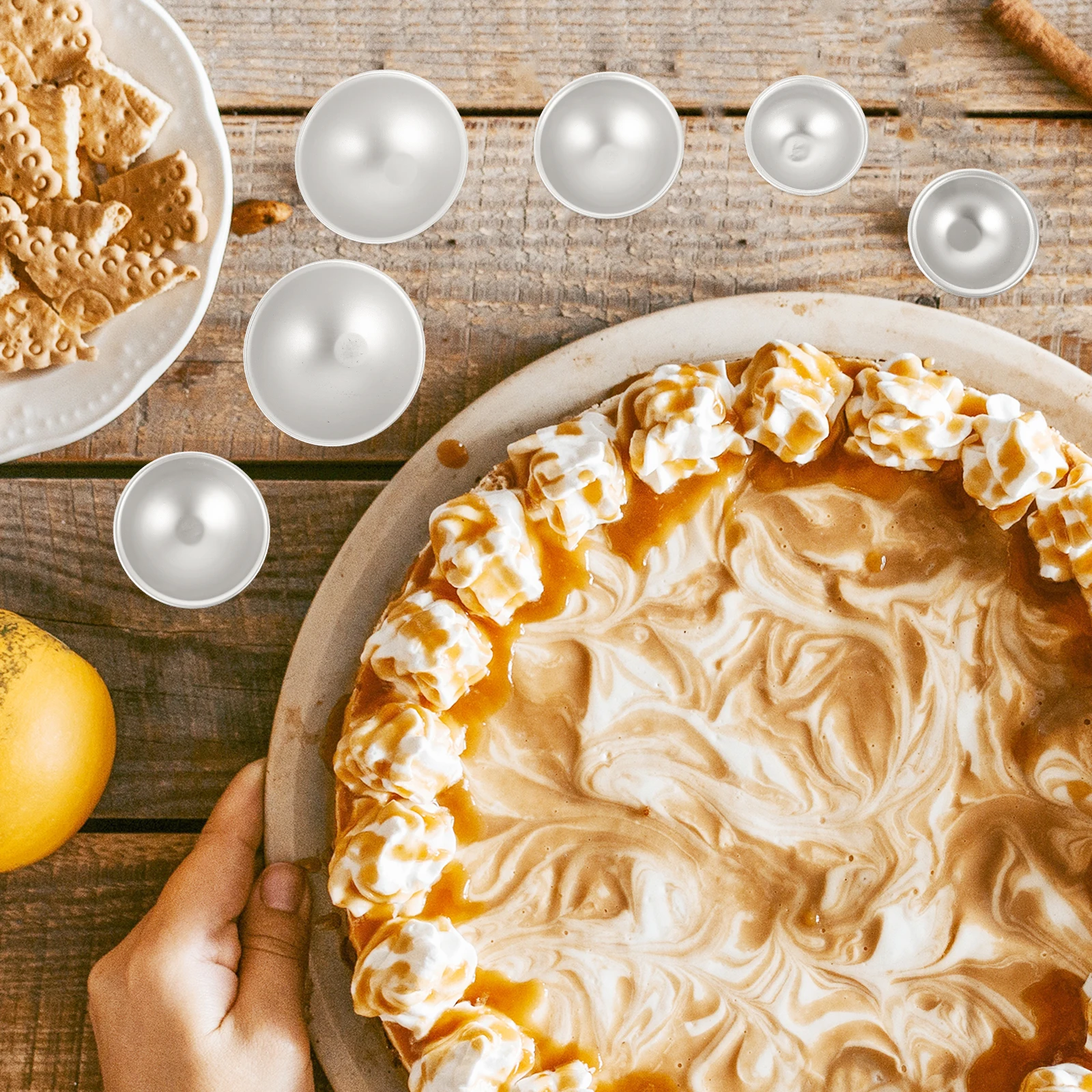 

1Set Sturdy Metal Cake Molds Nonstick Easy Demoulding for DIY Cake Making Pudding Baking Mold Egg Tart Molds Pudding Pan