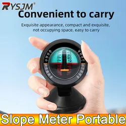 AD Slope Meter Portable Angle Slope Car Inclinometer Indicator Gradient Balancer Tool Level Tilt Gauge Road Safety Instrument