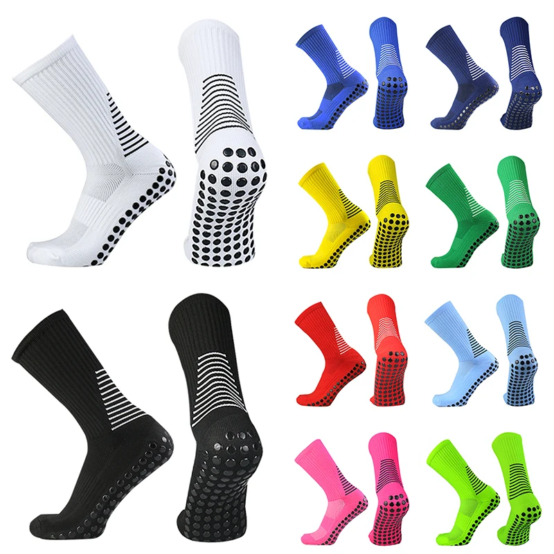 

Shield 2025 New Circular Men Pattern Socks Silicone Football Non Women slip Football Socks Training Match Sports Grip soccerSock