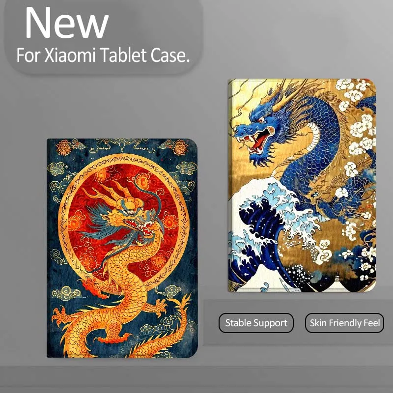 Trendy Anime Dragon Design Tablet Case For Xiaomi Redmi Mi Pad 4 5 6 7 8 K SE Mini Pro Plus Max 10.1 11.2  inch