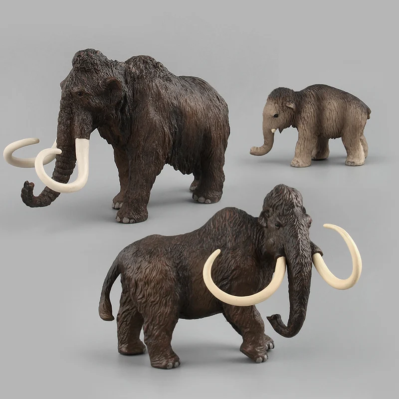 Action Figures Artificial Animal Elephant Crafts Simulation Models Wild Animal Mammoth Family Figurine Elephant Kids Toys Gift