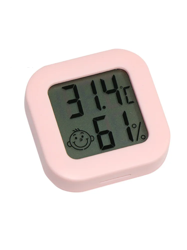 

30 шт., электронный измеритель температуры и влажности с улыбающимся лицом для дома и офиса, ЖК-дисплей для измерения температуры и влажности