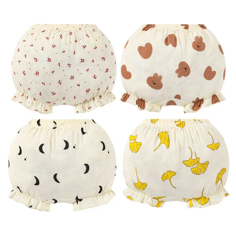 2/3/4Pcs/Lot Baby 100%Cotton Panties Kids Infant Newborn Cute Cartoon Soft Antibiosis Underpants For Children Summer Thin Shorts